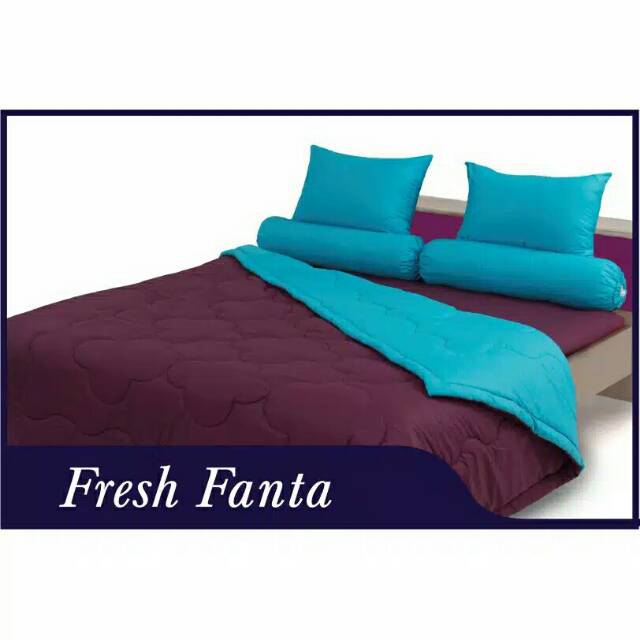 Bedcover Set King Polos Shyra Fresh Fanta 180x200 cm