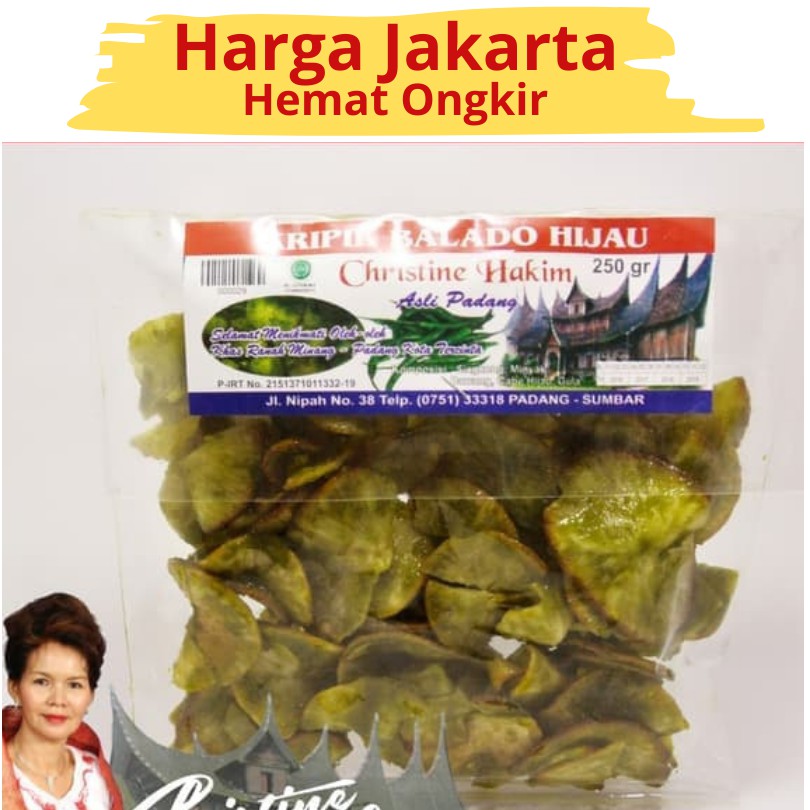 

Keripik Singkong Christine Hakim Balado Ijo Sanjai Kripik MakananPedas Manis Ketela Cemilan Kerupuk