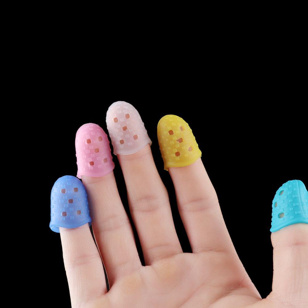 Pineapple 4pcs/set Pelindung Jari Fingertall Silikon Anti Nyeri Kualitas Tinggi Untuk Ukulele