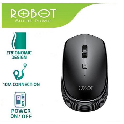 ITSTORE Robot M205 Wireless Mouse Optical 2.4Ghz 1600DPI Power ON/OFF M-205 M205