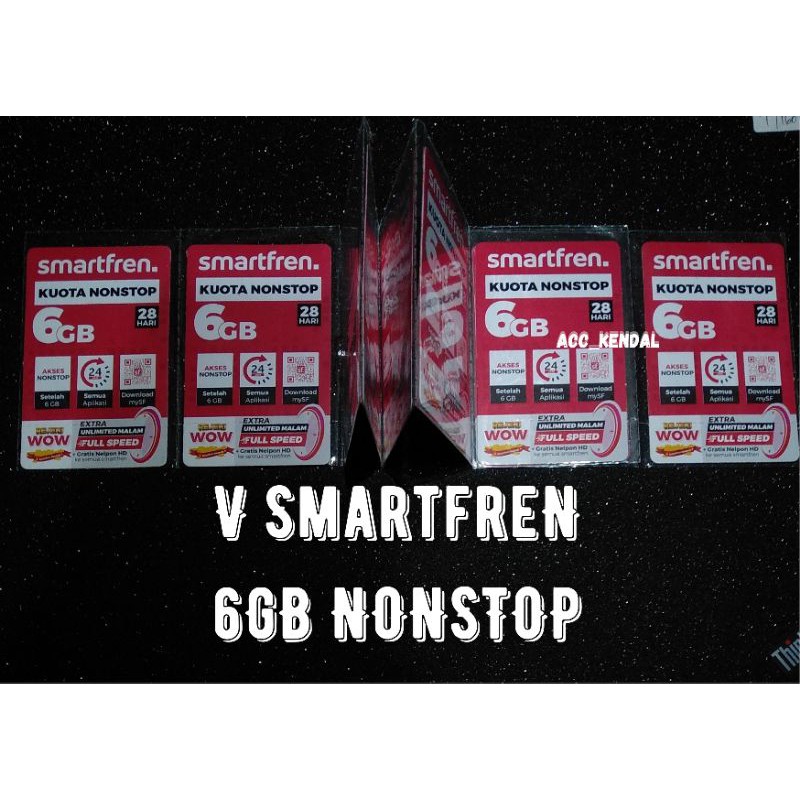VOUCHER SMARTFREN 6GB NONSTOP FULL 24 JAM NADIONAL
