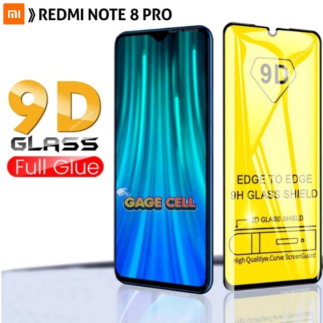 TG ANTI GORES REDMI NOTE 8 PRO FULL SCREEN -Tempered Glass Layar Kamera Xiaomi Redmi Note 8 Pro