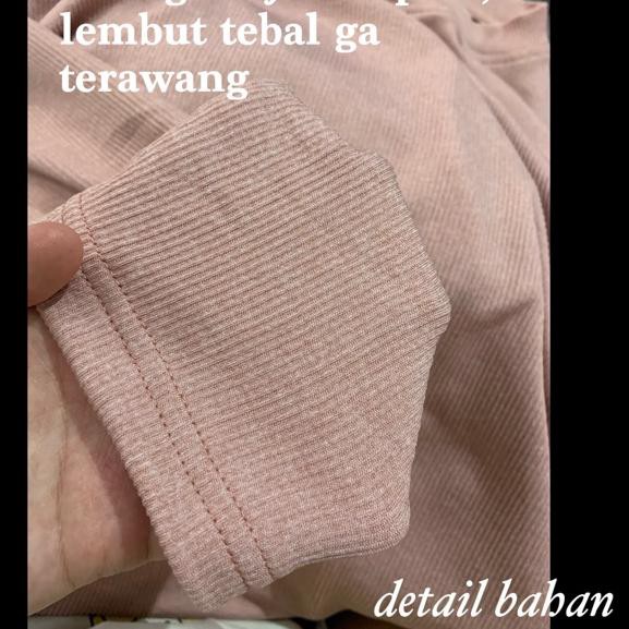 (66179) TUNIK BORTEGA - KAOS RAJUT IMPORT MUSLIMAH JUMBO XXL MURAH GROSIR POLOS KNIT TEBAL ADEM MELA