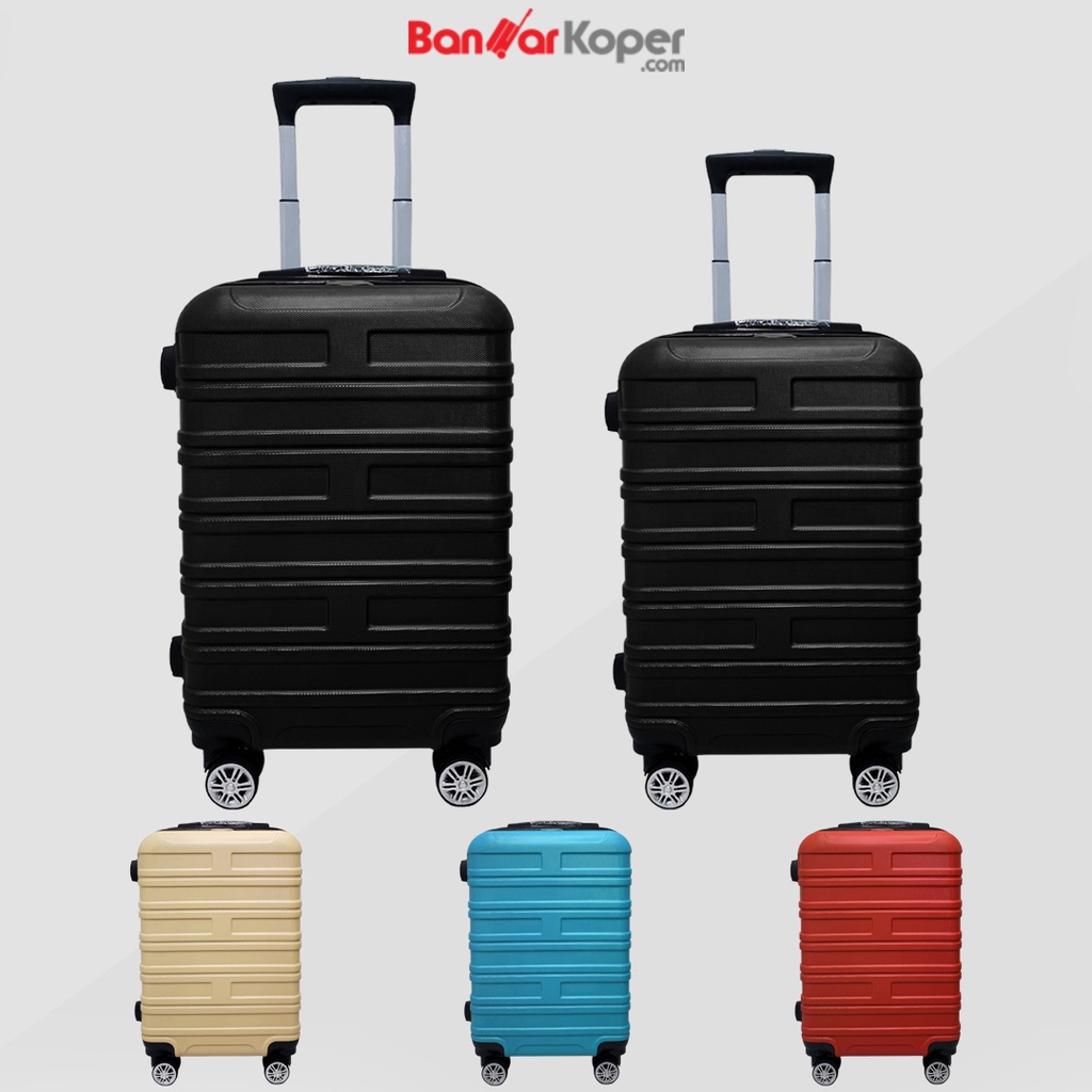 Tas Koper Polo Twin 6627 Koper 1 Set 20 & 24 Inch Hardcase Fiber ABS Ultralight