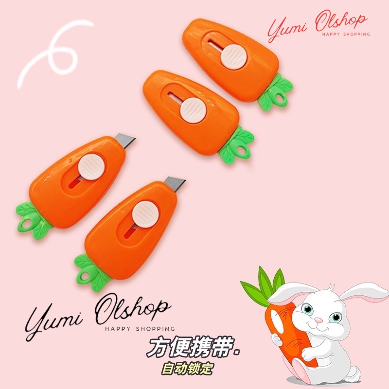 Pisau Cutter Mini Lucu/ Mini Cutter Pemotong Kertas Mini Portable/ Cutter Awan Unboxing Paket/ Cutter Mini Awan