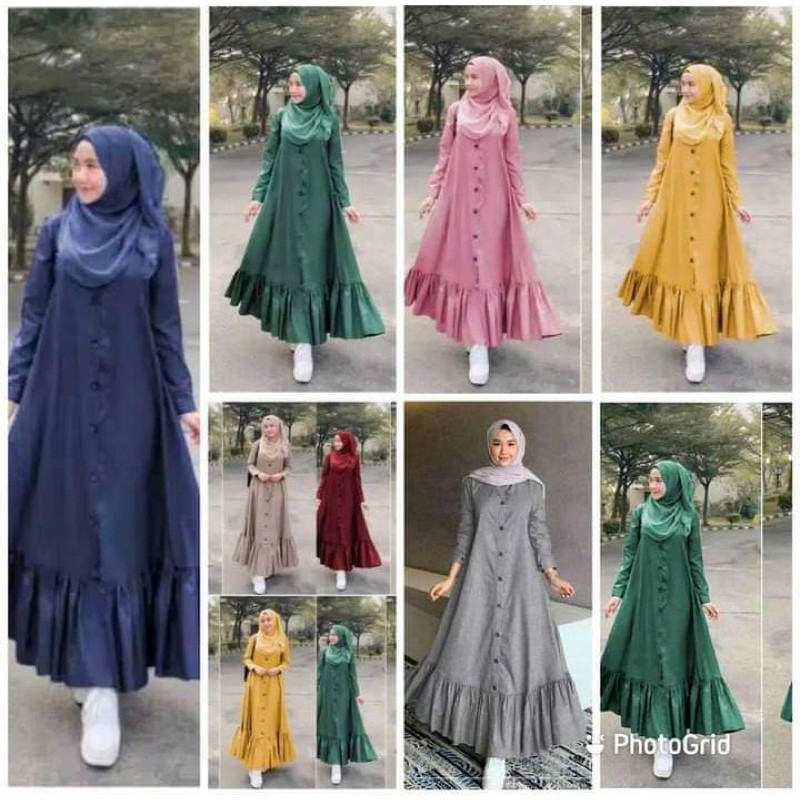 Gamis/Dress Haura Moscrepe
