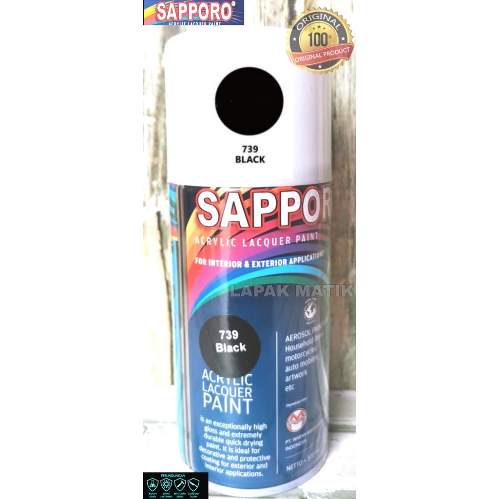 Pilok Sapporo HITAM BLACK 739 300ml