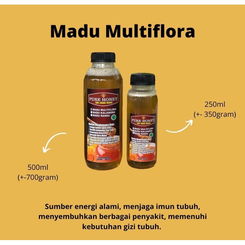 

MADU MULTIFLORA BANYAK MANFAAT. READY. MURAH BERKUALITAS