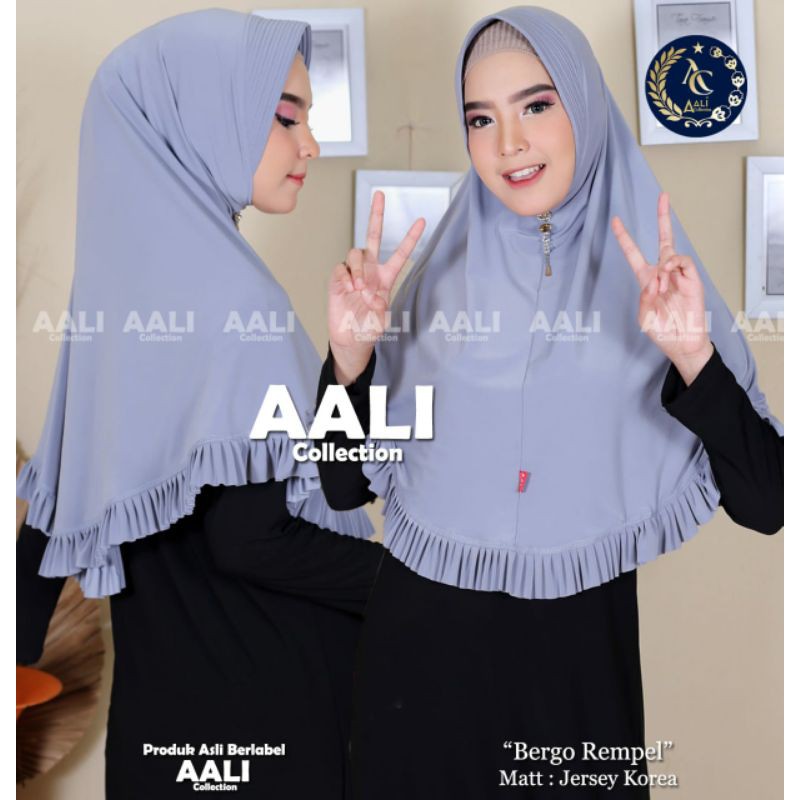 Aali Collection Jilbab Rempel Jersy Korea