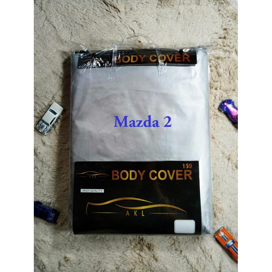 Sarung Mobil Mazda 2 Silver Coating Body Cover Mobil/Sarung Mobil/Selimut Mobil