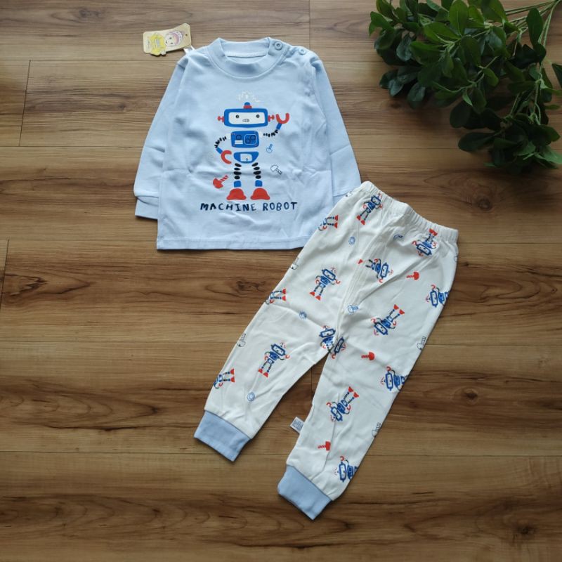 [Brandedbaby] PIYAMA ANAK LAKI-LAKI IMPORT / BOY PYJAMAS DINO MONSTER TRUCK ANEKA MOTIF