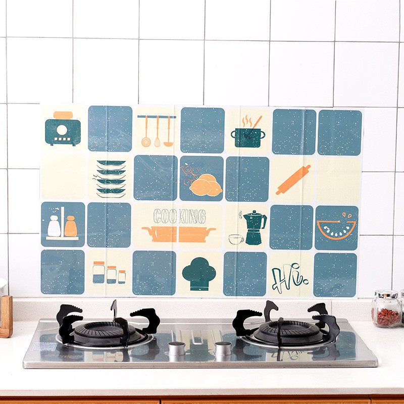 HOVELSHOP Wallpaper Stiker Dinding Dapur Kamar Mandi Wallpaper Anti Minyak Air Anti Panas