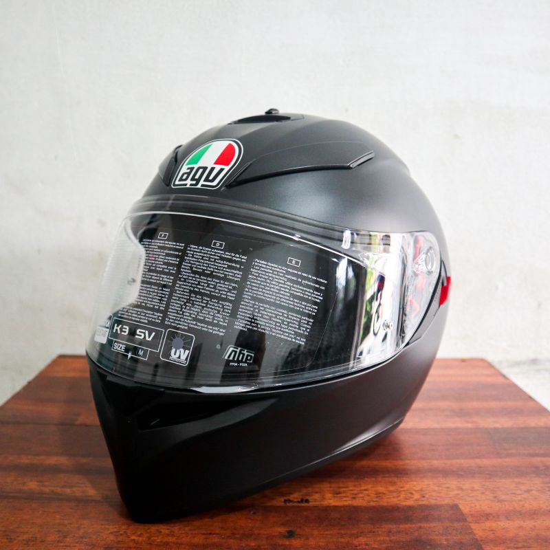 Helm AGV K3 SV Matt Black + Pinlock