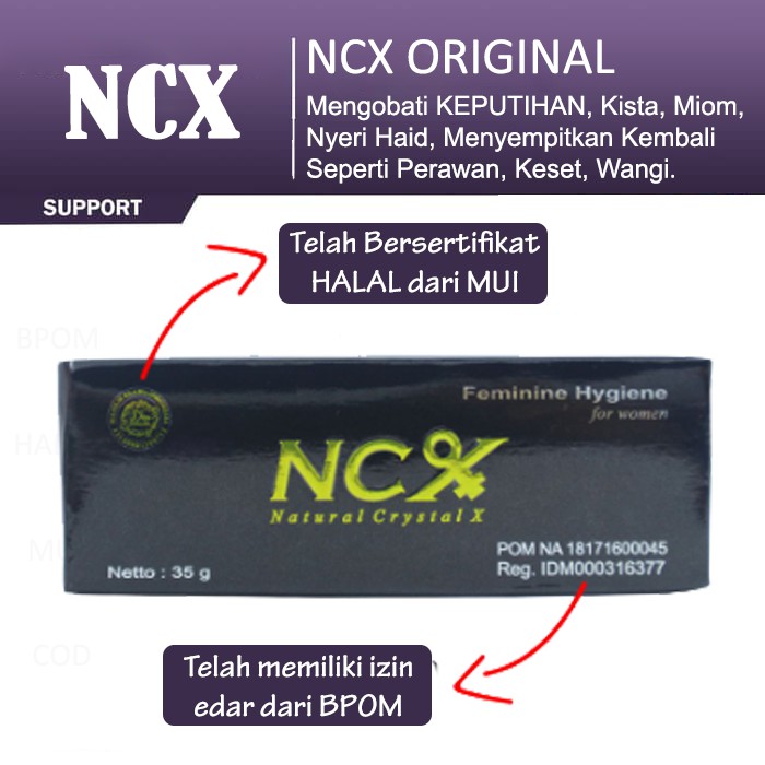 NCX Crystal X ORI Cristal X ASLI Kristal X NASA Perawatan Masalah Kewanitaan Terlaris Dan Terbaik