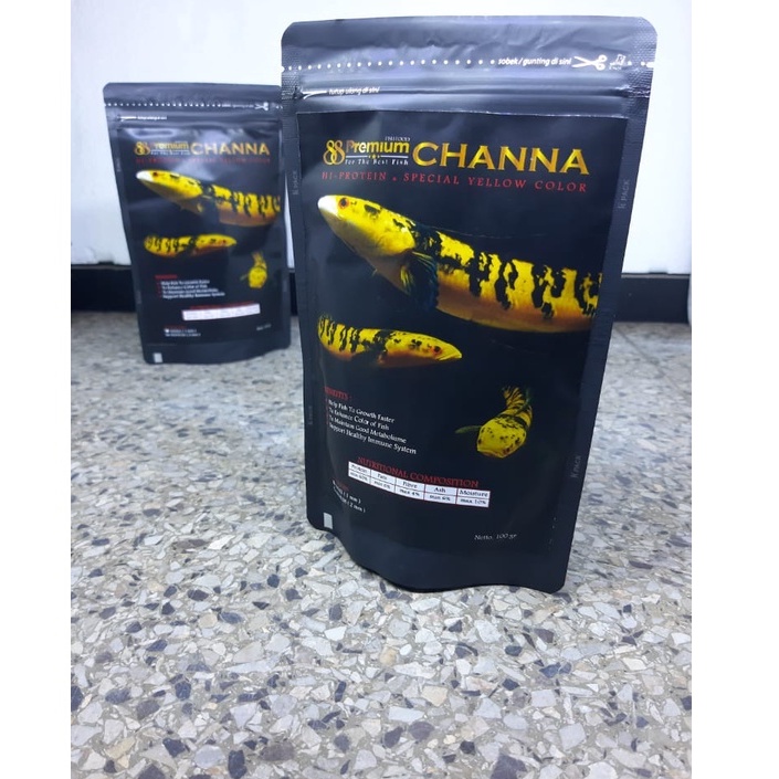 PREMIUM 88 YELLOW CHANNA PELLET PAKAN IKAN HIAS