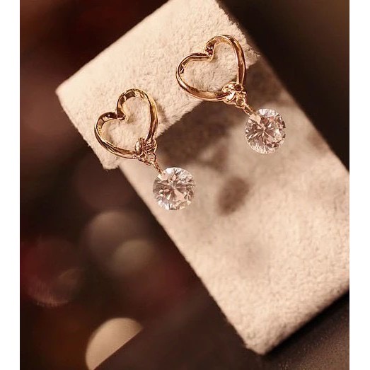 NEEDED.ID JKT | Love Diamond Earrings / Anting Korea Aesthetic Kekinian