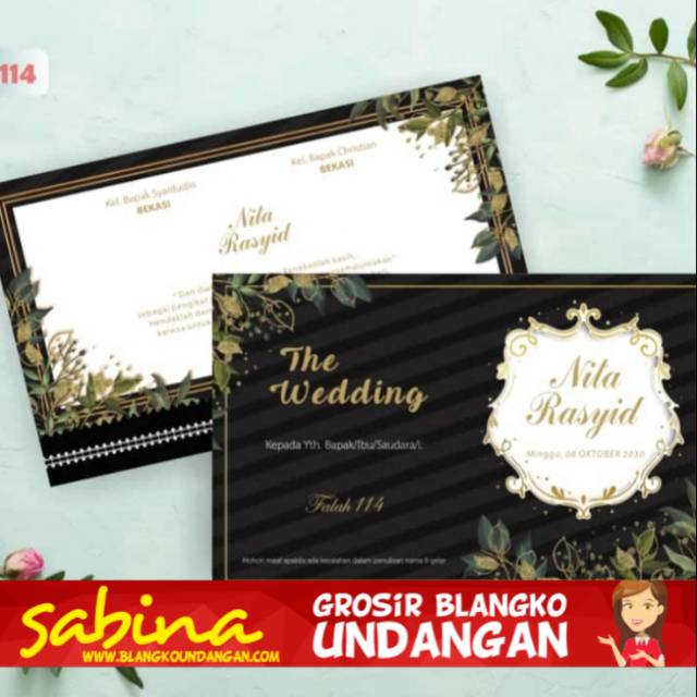 BLANGKO UNDANGAN FALAH 114 | SABINA UNDANGAN