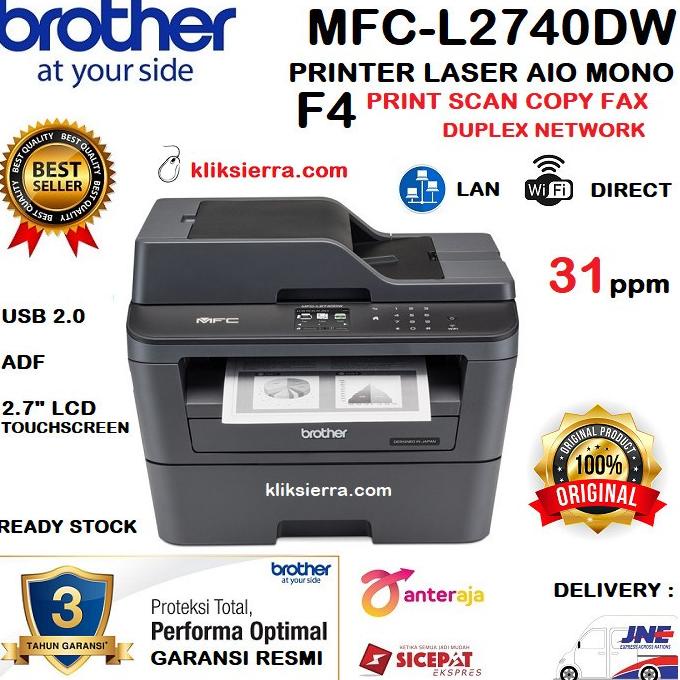 Brother Mfc-L2740Dw Printer Laser Aio Mono L2740 Duplex Lan Fax Wifi Syahrilmarbun88