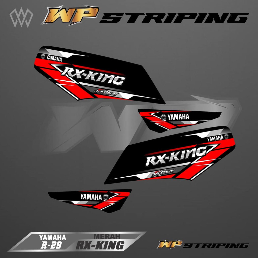 STRIPING RX KING - STIKER VARIASI LIST SKOTLET MOTOR YAMAHA RX KING - R-29