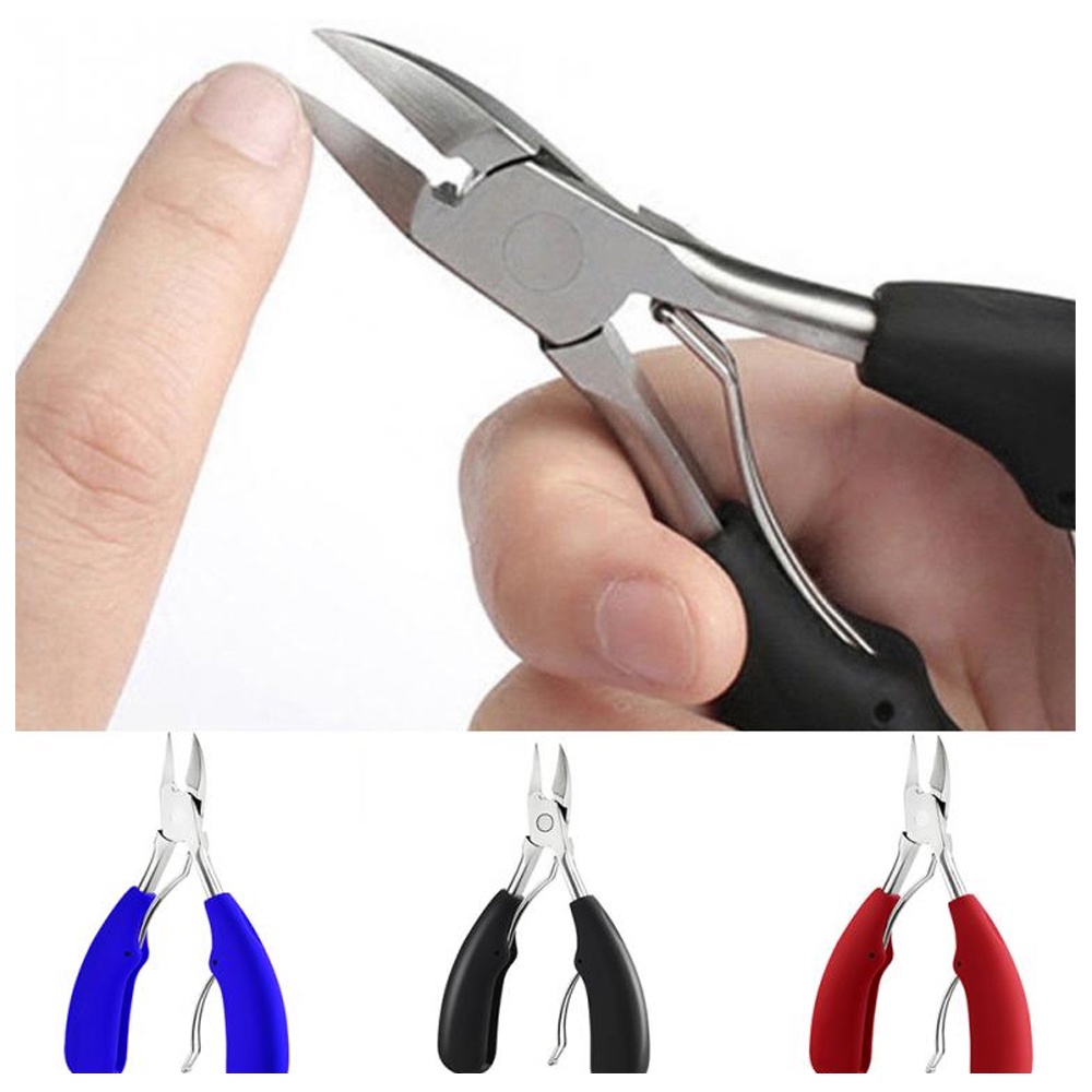 Gunting Kuku Kaki Miring Anti Cantengan Jempol Kaki Toe Nail Clipper Stainless Steel