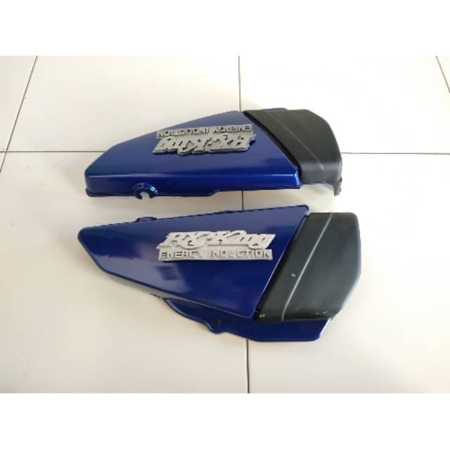 cover aki yamaha rx king bok aki rx king tutup aki rx king warna biru