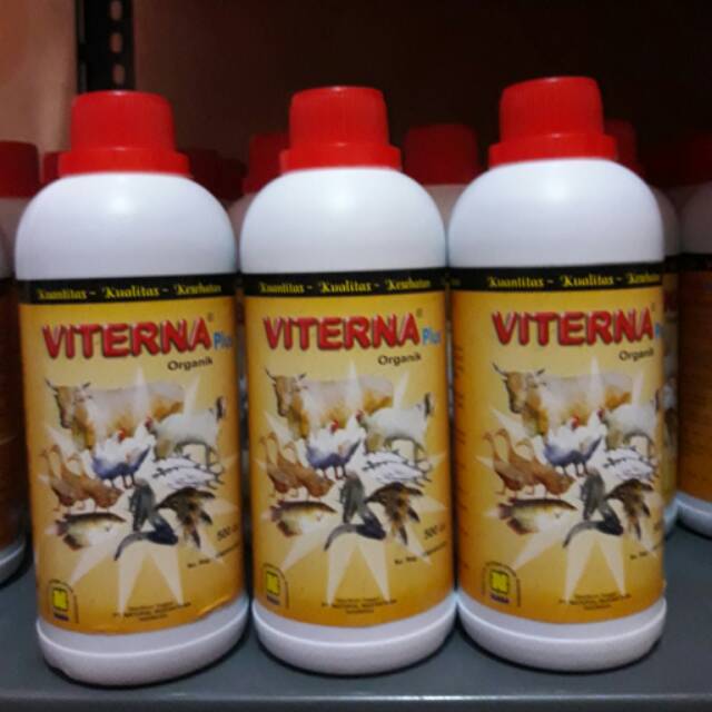 COD Gratis Viterna Plus Nasa Kemasan 500 CC Viterna Vitamin Penggemuk Ternak Ikan Udang Ayam Sapi Kambing Babi Kerbau Viterna Plus Vitamin Ternak Nasa Organik