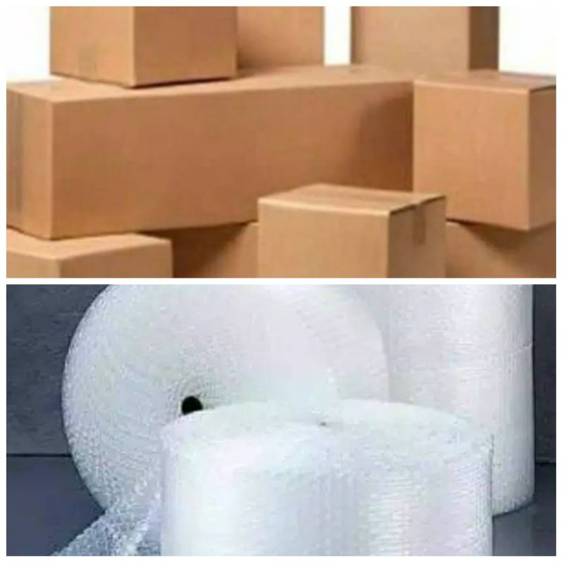 DUS &amp; BUBBLE WRAP Tambahkan Untuk Packing Lebih Aman