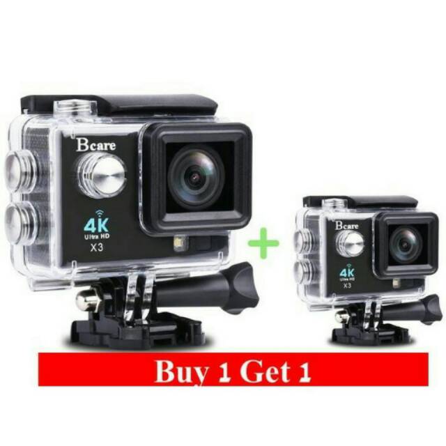 Bcare X3 4k action cam + tongsis youngteng 188