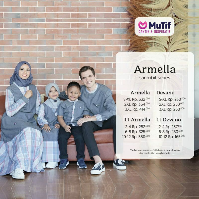 sarimbit mutif Armella-Sarimbit Terbaru 2022 / Gamis mutif / gamis mutif Armella // Koko mutif Devan