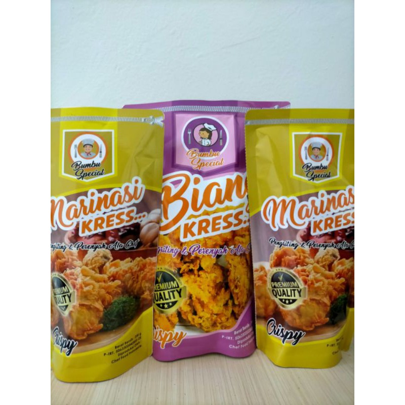 

Tepung BiangCrispy Rahasia olahan crispy Paket B