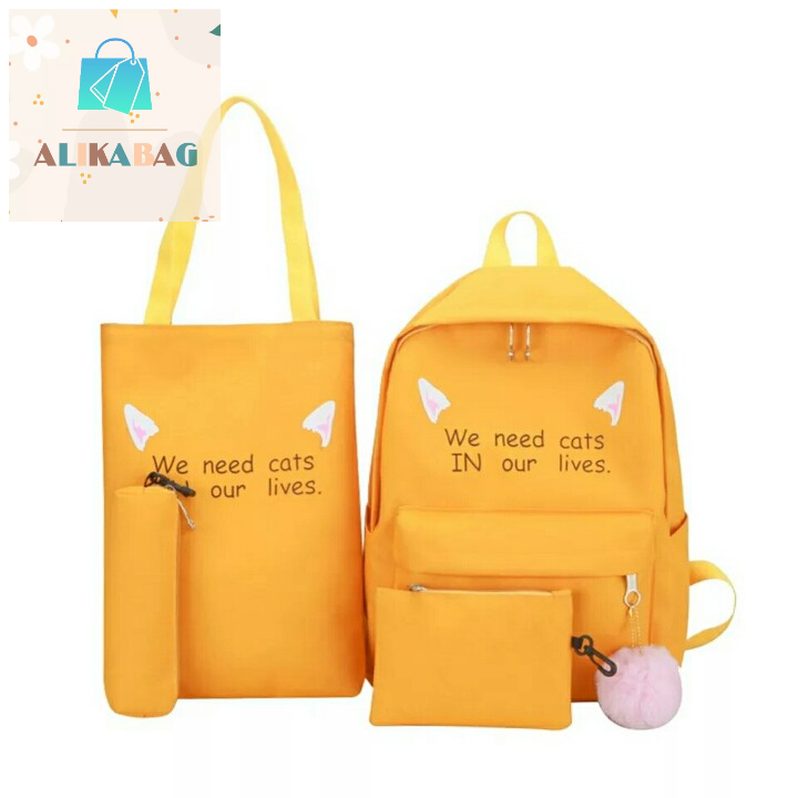 ALIKA BAG - Tas Ransel Sekolah Anak Perempuan OurCat Backpack School