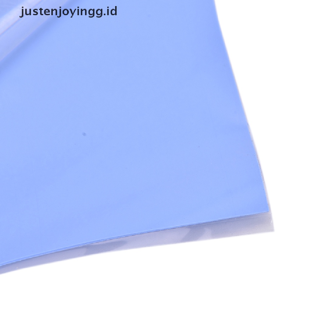 // justenjoyingg.id // Blue GPU CPU Heatsink Cooling Thermal Conductive Silicone Pad100mmx100mmx0.5mm  ~