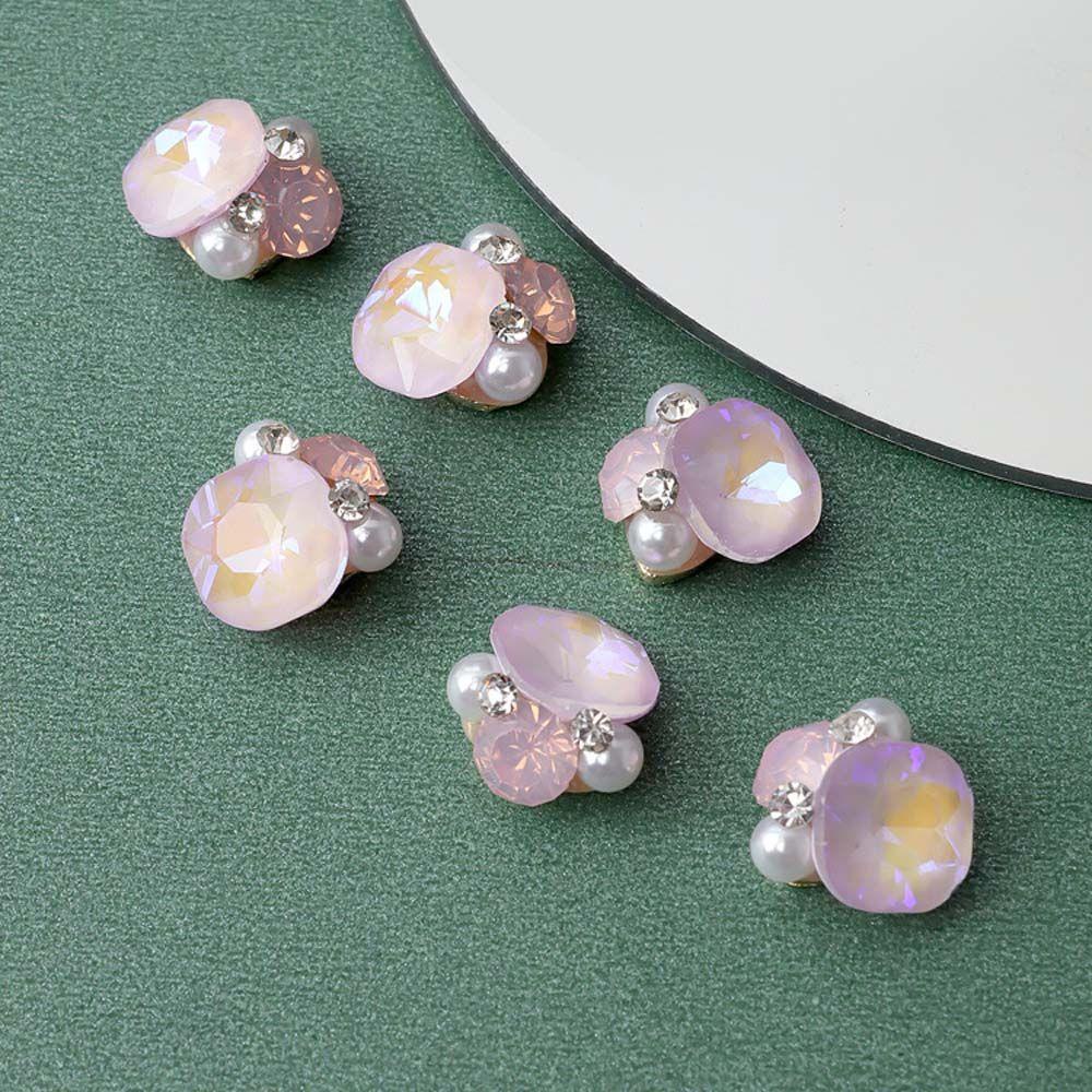 Mxbeauty 3D Nail Art Dekorasi Desain Manis Pesona Kuku Fashion Manikur Aksesoris Halus Mengkilap Kristal Kuku 3D