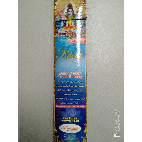 Dupa Pasupati Tridatu Kaori, Dupa AromaTerapi