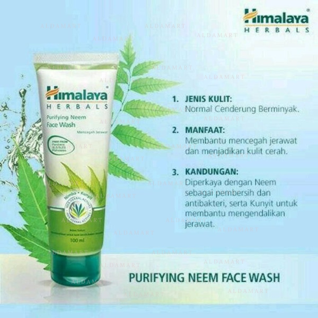 Himalaya Purifying Neem Face Wash 100ml 50ml Sabun Cuci Muka