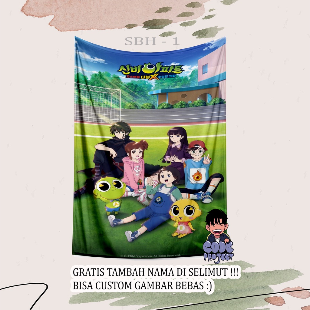 SELIMUN SHINBI HOUSE - sinbi house - selimut custom shinbi house - selimut custom bisa gambar bebas 