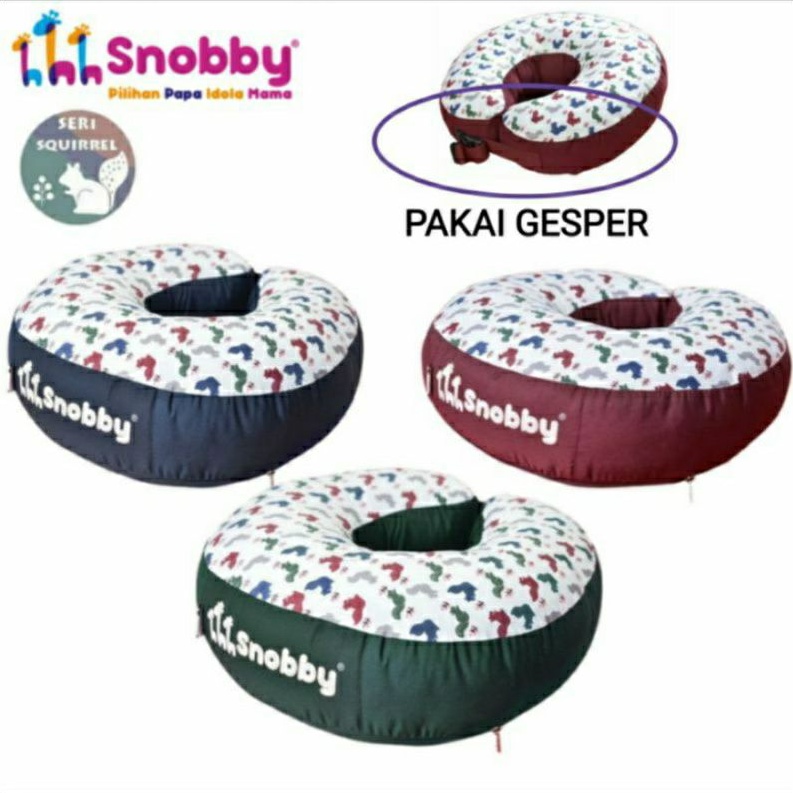 Snobby (2in1) Bantal Menyusui + Gesper Seri Squirrel / Bansui Bayi Multigungsi BANSUI SQUIREL TPB 5621