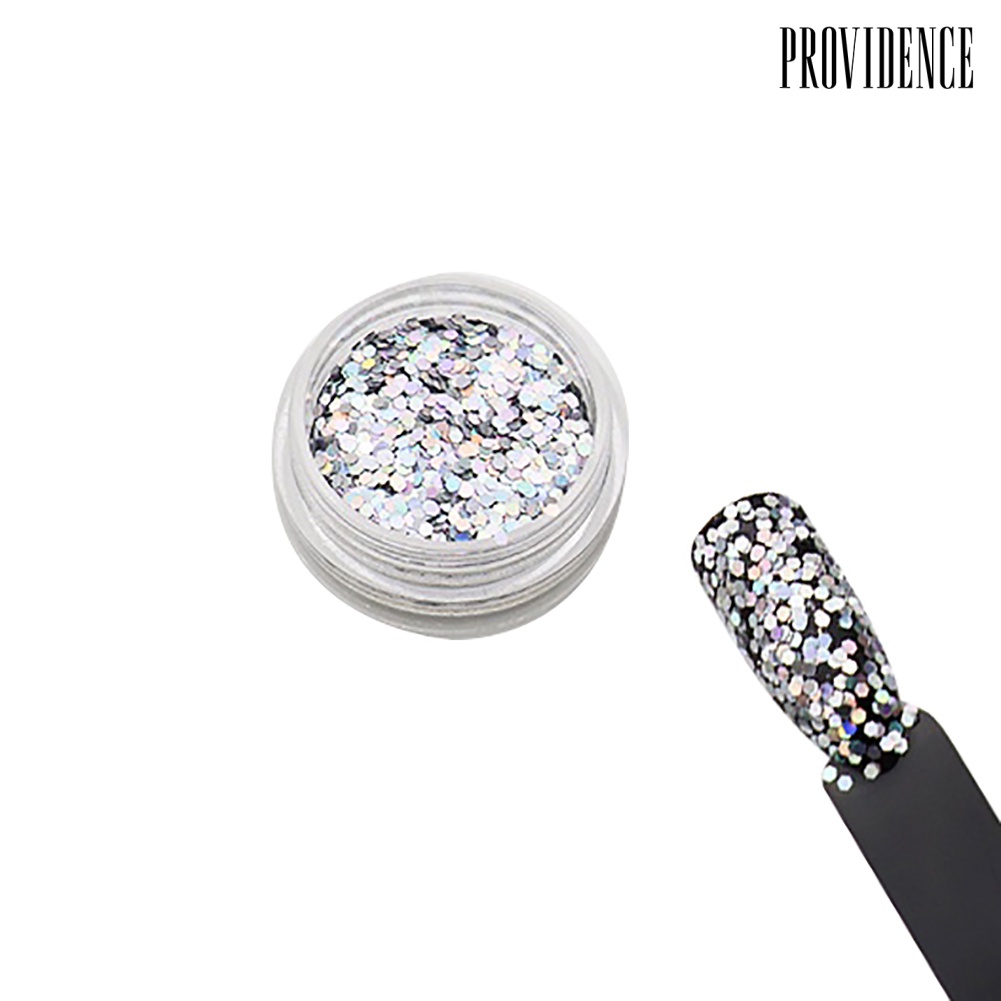 Providence 4 Kotak Payet Glitter Heksagonal Untuk Dekorasi Nail Artmanicure Diy