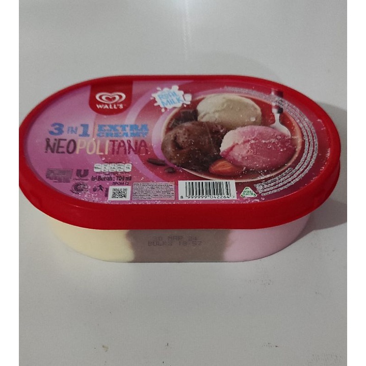 

Ice Cream WALLS NEOPOLITAN 700ml