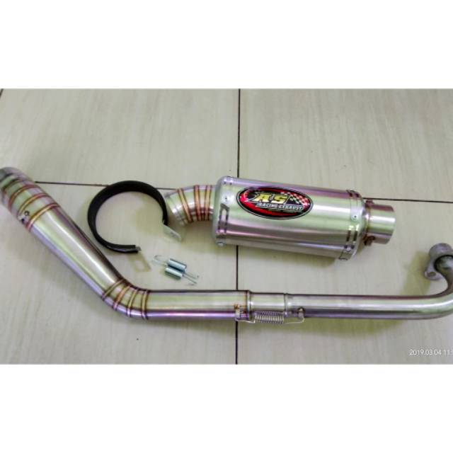 Knalpot Supra x 125 Absolute Revo Blade leher knalpot kolong