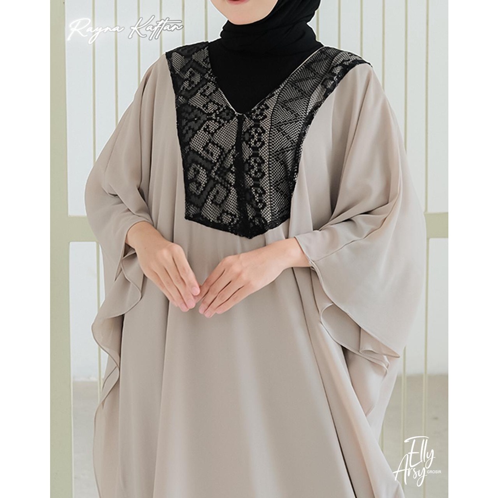 Gamis KAFTAN hari rayah rayna inayah nahara oversize cantik muslim muslimah fashion ootd hits modern selebgram