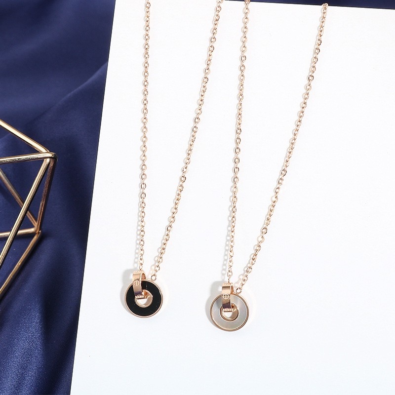 [8163] Kalung titanium Wanita Korean Style Anti karat
