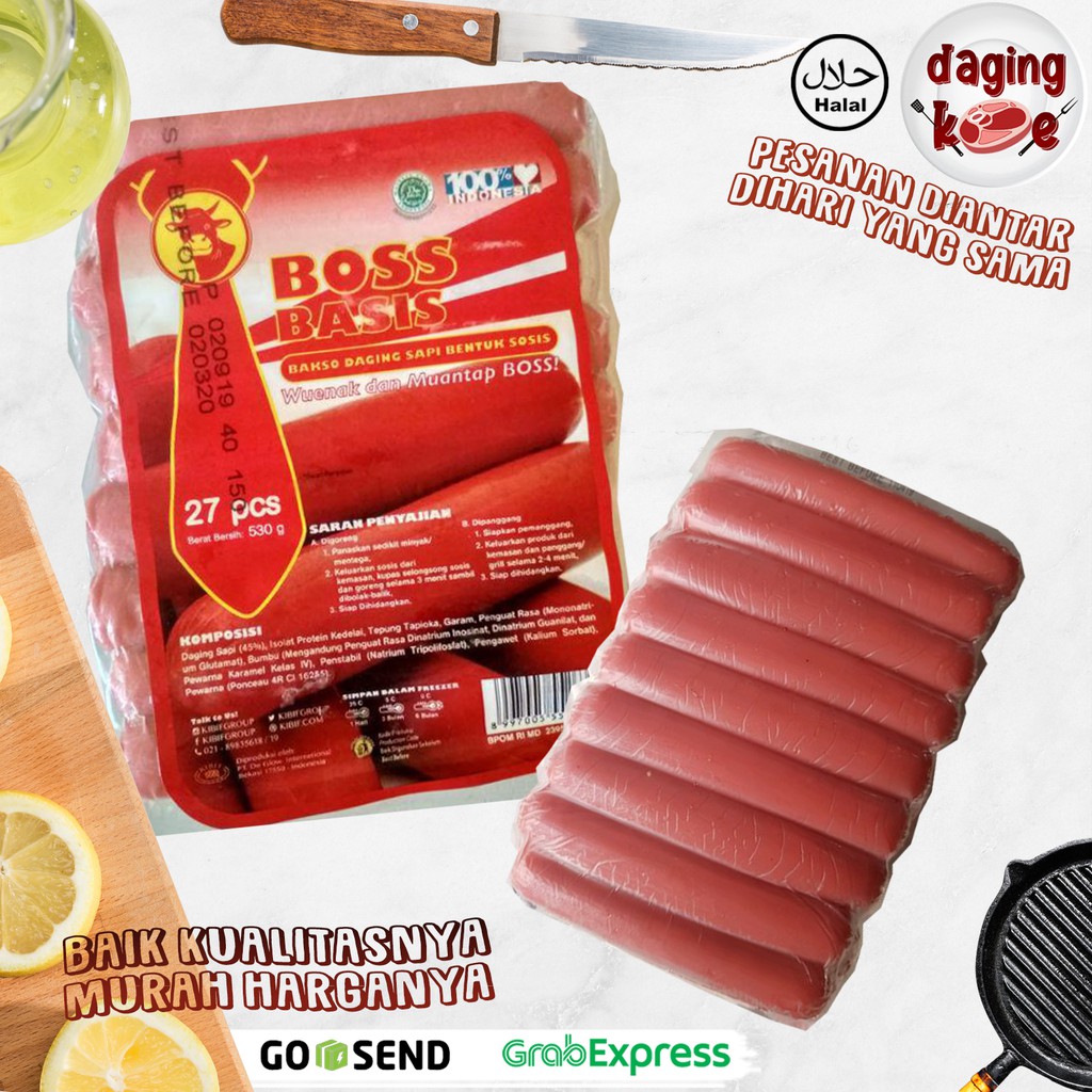 

Sosis Sapi Boss Basis (merah) 530 gr