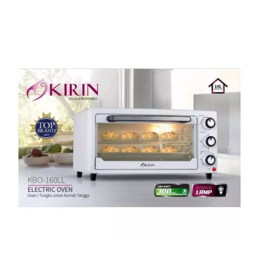 Kirin Oven Listrik 16 Liter Low Watt With Lamp Electric KBO 160LL