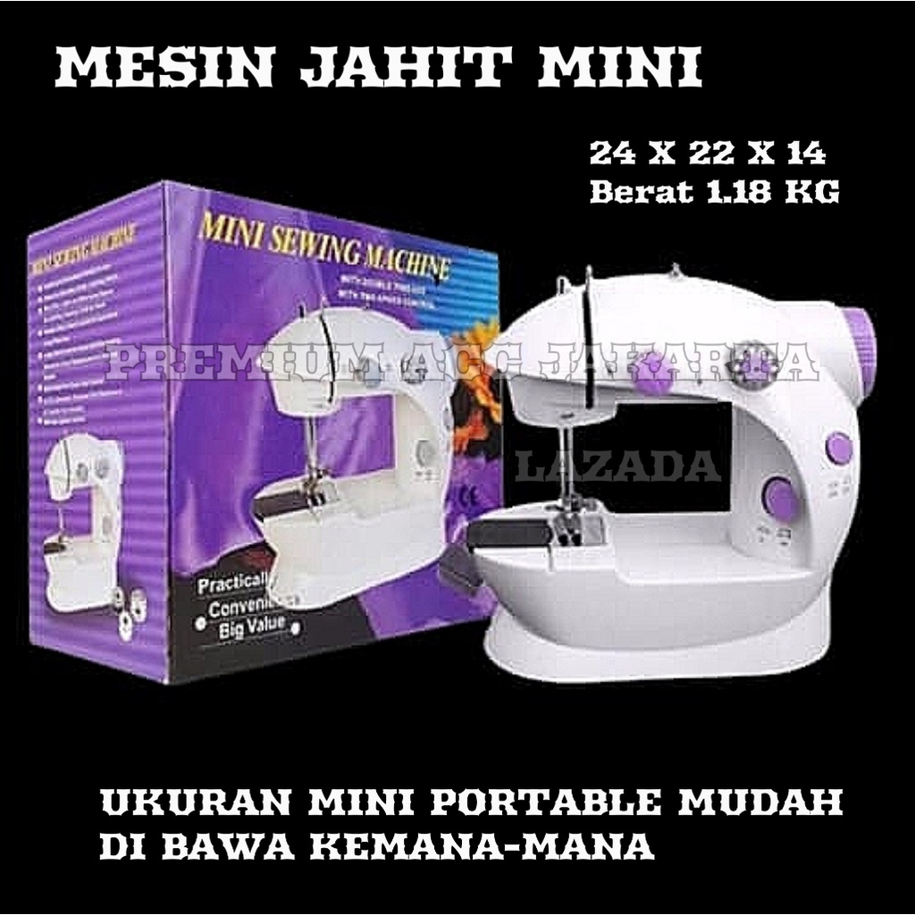 PREMIUM [ COD ] Mesin Jahit Sewing Portable FSHM-202 Mini Mesin Jahit MIni