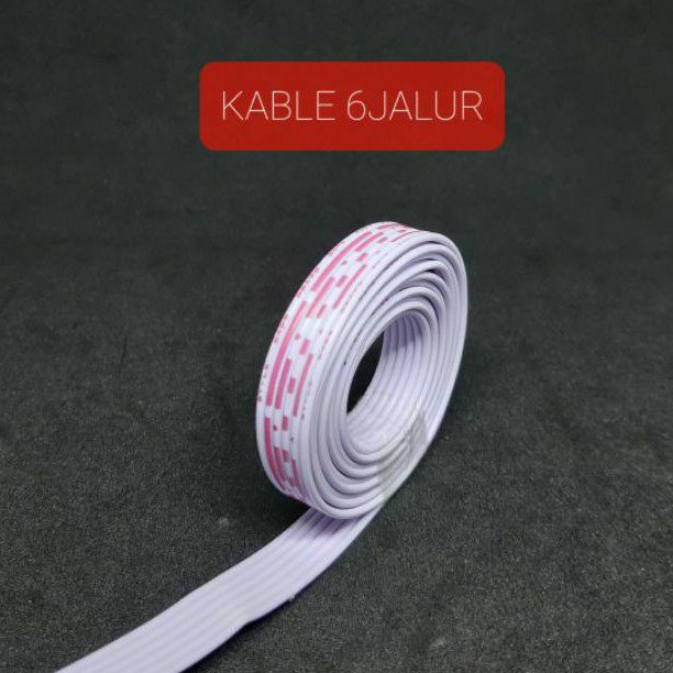 KABEL RAKIT 6 JALUR KABEL PITA 6JALUR METERAN