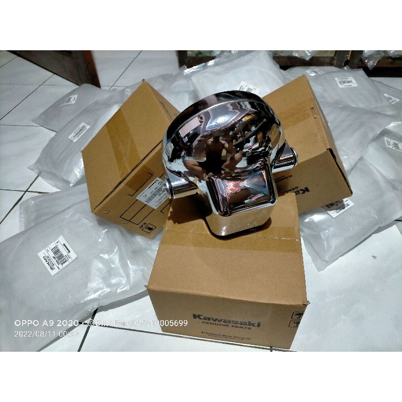 paket set batok lampu crom ninja ss set ring crom kawasaki ninja ss original sepaket lampu ninja bul