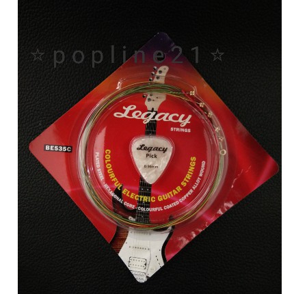 Lihat_Detail Senar gitar Elektrik LEGACY Warna BE535C / Senar gitar listrik warna