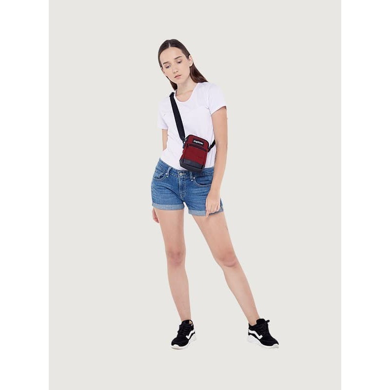 JL2WS TAS SELEMPANG KECIL SLING BAG MINI ESGOTADO BOLSO SEGUNDO MAROO