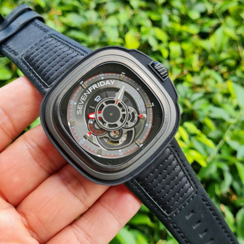 Sevenfriday SF-P3B/01 Automatic Miyota Japan NFC Aktif Original Jam tangan Pria Garansi 1 Tahun